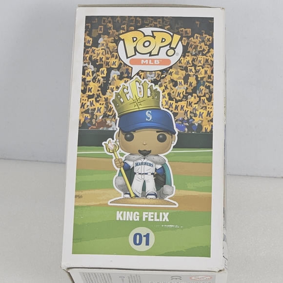 NIB hard to find #1 King Felix MLB Seattle Mariners Felix Hernandez funky pop - Picture 4 of 14